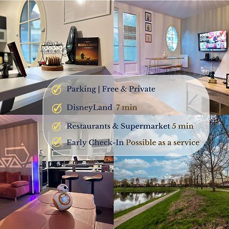Once Upon A Time - 7Min From Disneyland - Free Private Parking - Self Checkin - Balcony - Barbecue Magny-le-Hongre Esterno foto